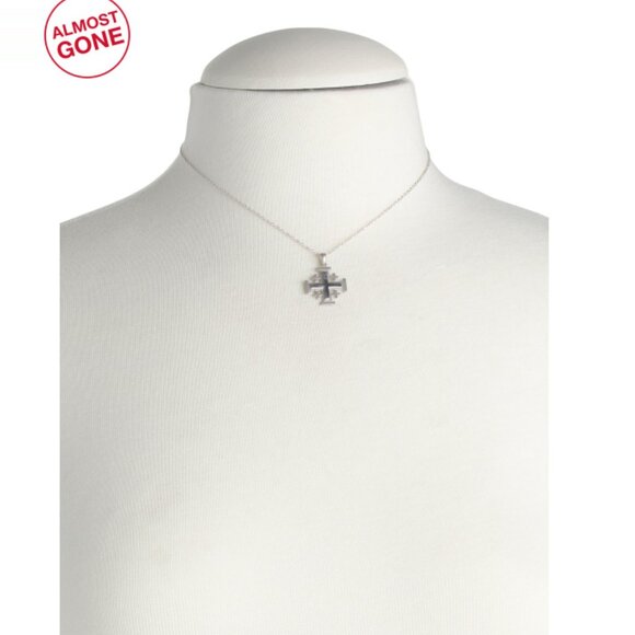 I. REISS Gold Made In Israel 14kt Gold Jerusalem Cross Pendant Necklace - Picture 2 of 2